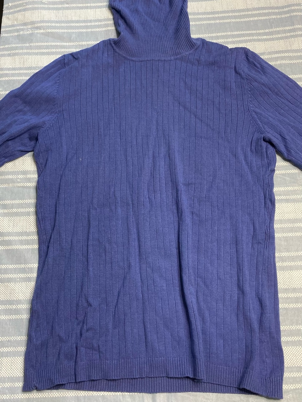 💛TODAY***$15***Chico’s violet blue 3/4 sleeve turtleneck.